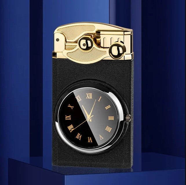 Quartz Watch Double Flame Torch Lighter