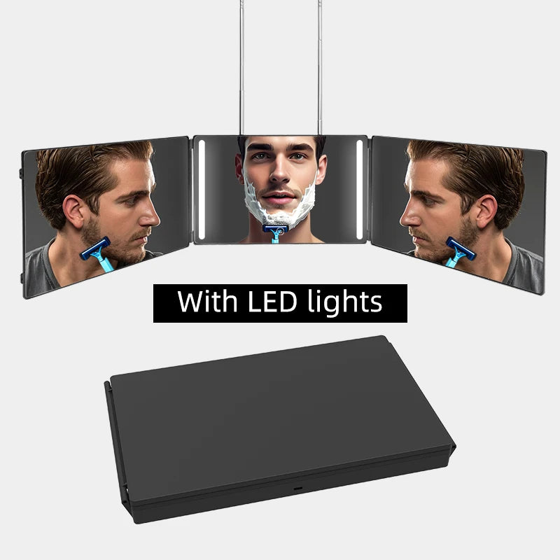Trifold LED Selfcare Mirror