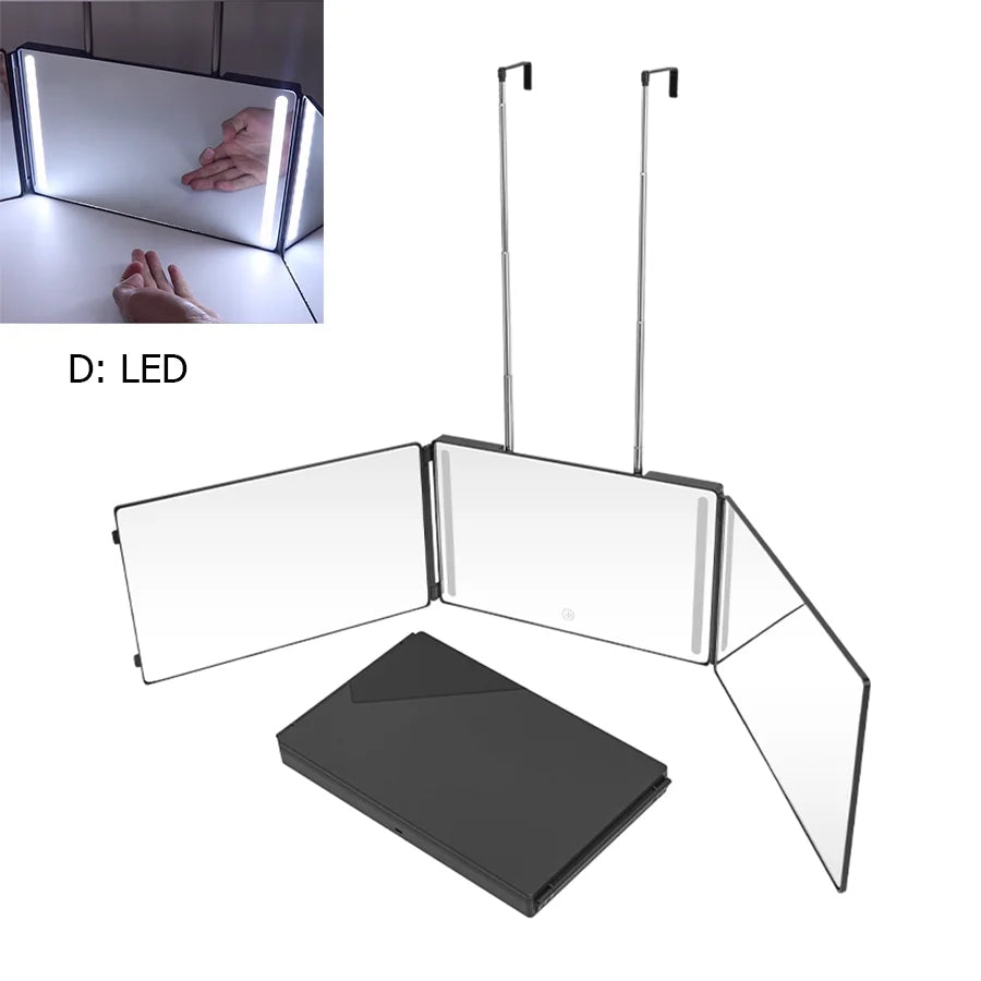 Trifold LED Selfcare Mirror