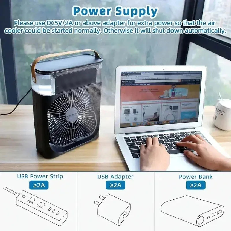 DeltaStream Portable 3-in-1 Fan Air Conditioner