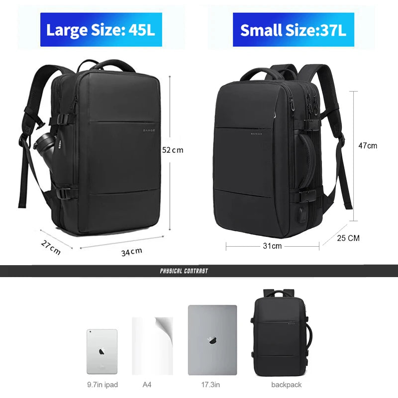 Bange Expandable Smart Travel Backpack 😎