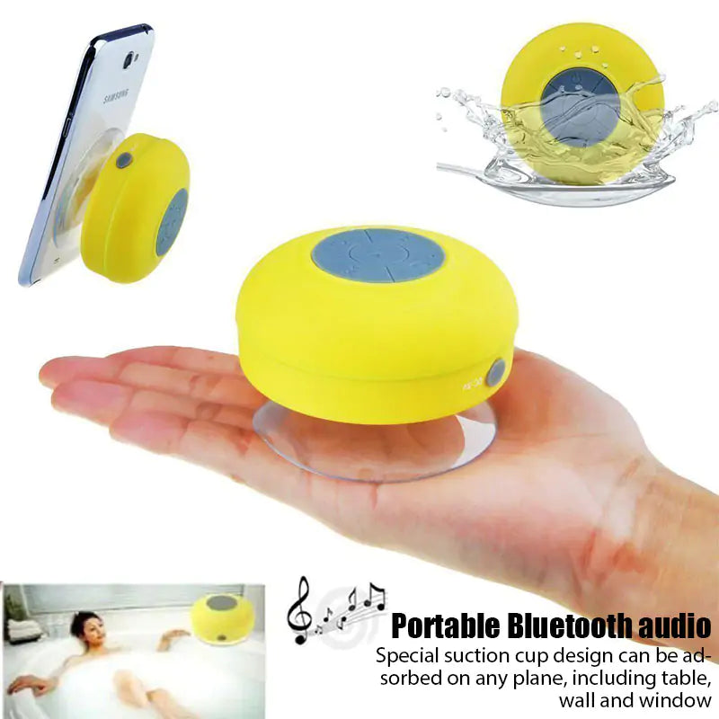 Mini Bluetooth Speaker Portable Waterproof Wireless Handsfree Speakers for Showers Bathroom Sucker Bluetooth Speaker Sound Box