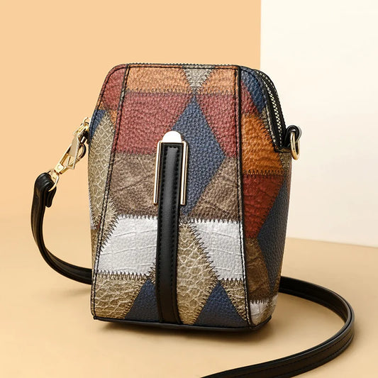 Chic Women's Crossbody Diamond stitched Bag