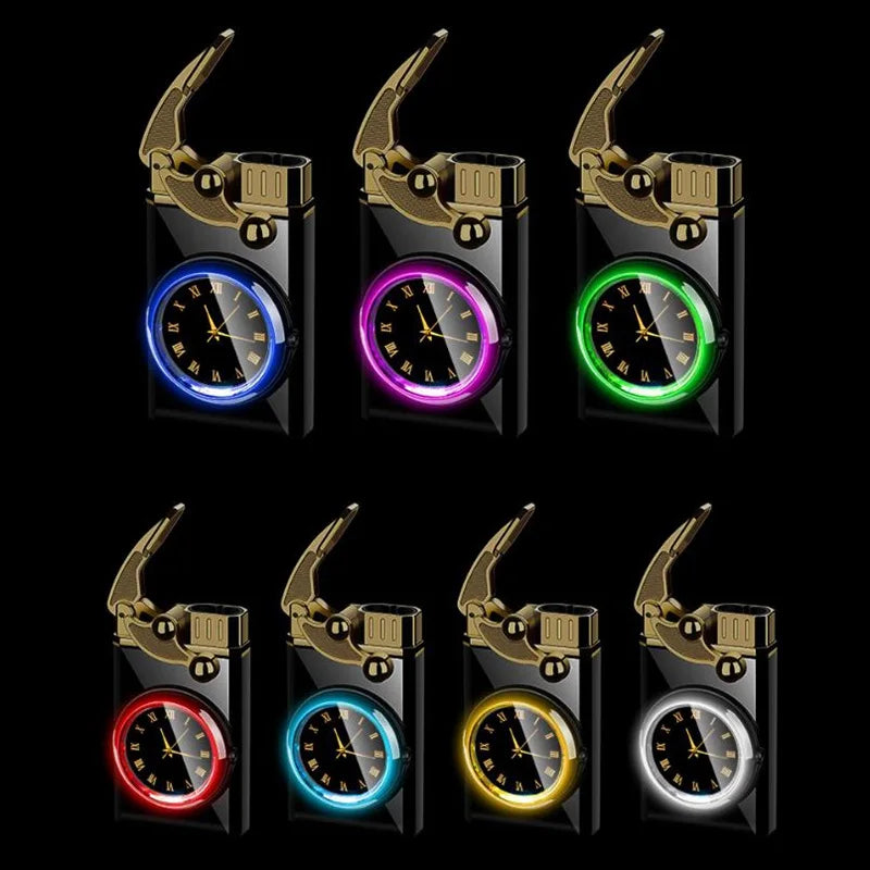 Quartz Watch Double Flame Torch Lighter