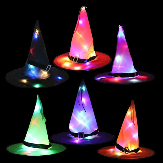 Glowing Witch Hat for Halloween Fun