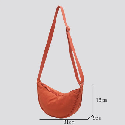 Chic Nylon Hobo Crossbody Bag