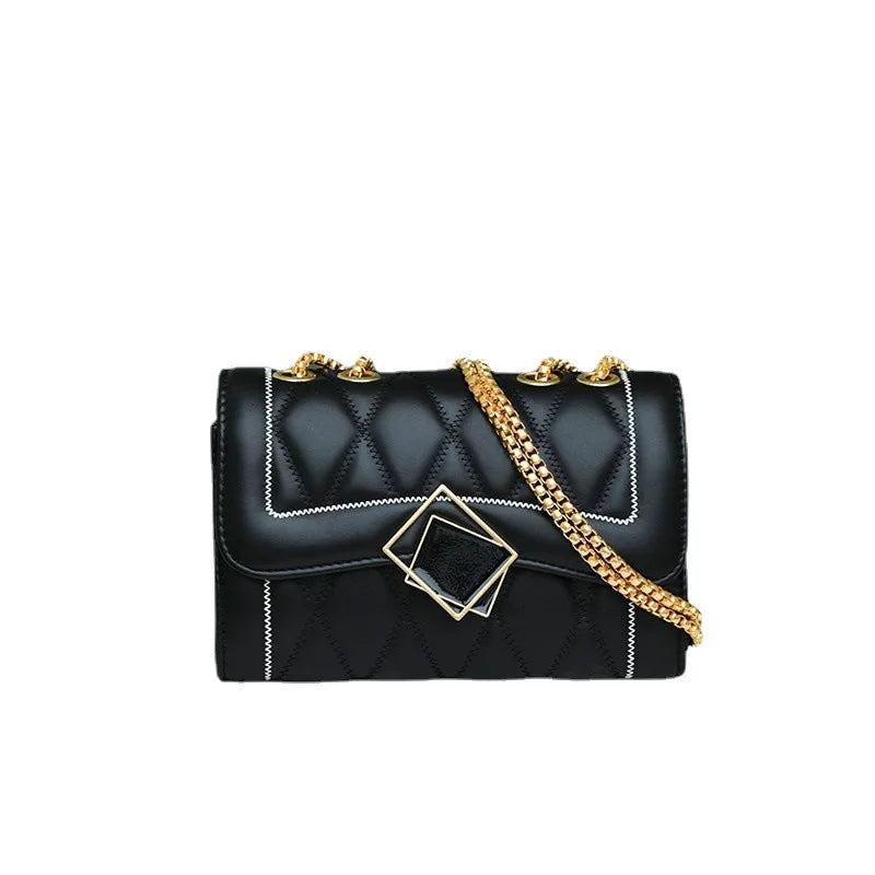 Black Diamond Chain Handbag