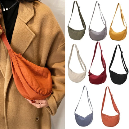 Chic Nylon Hobo Crossbody Bag